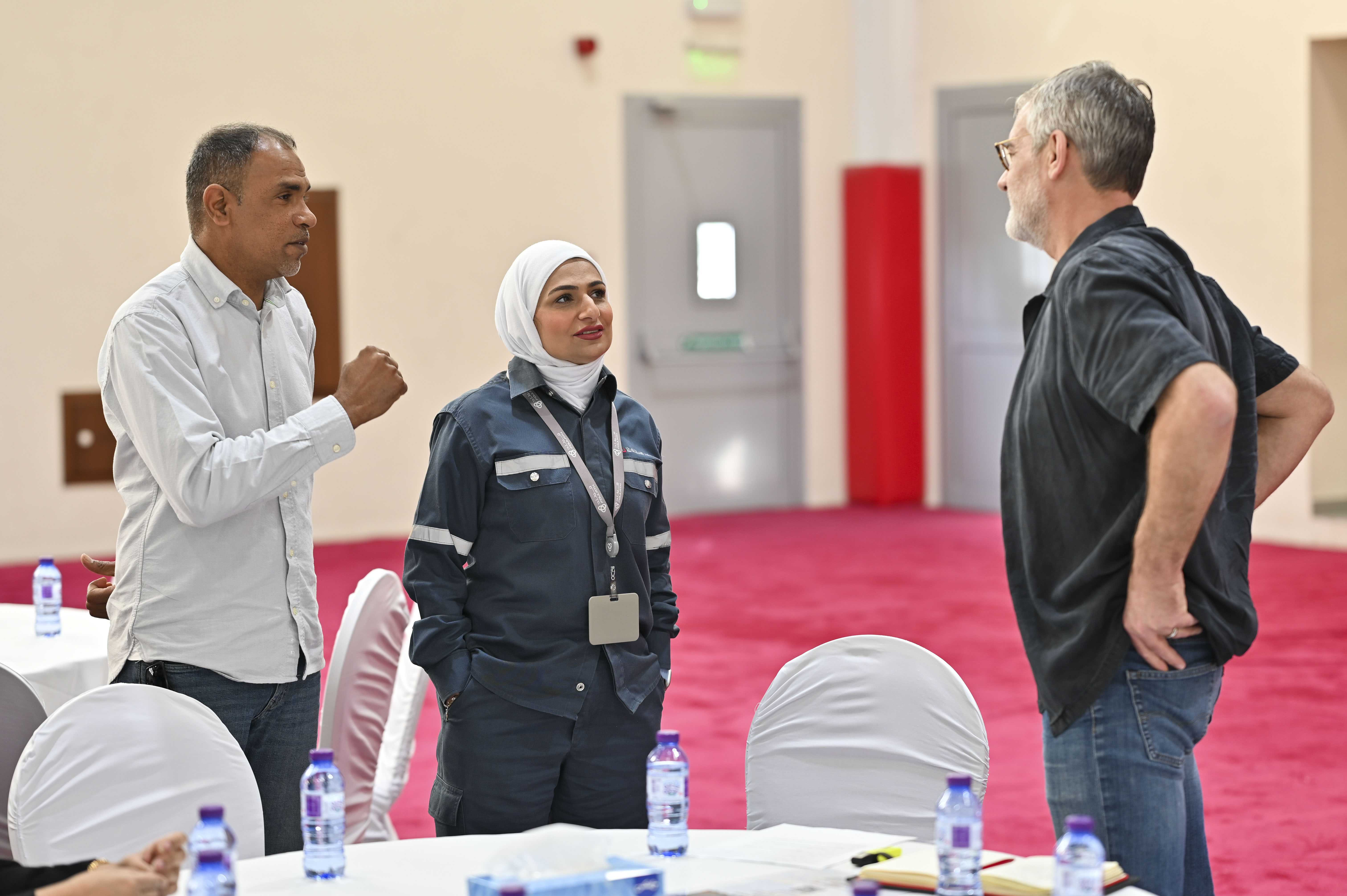 Mohamed Neama, a delegate and Steve Biggs